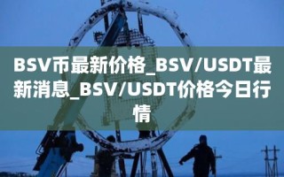 BSV币最新价格_BSV／USDT最新消息_BSV／USDT价格今日行情